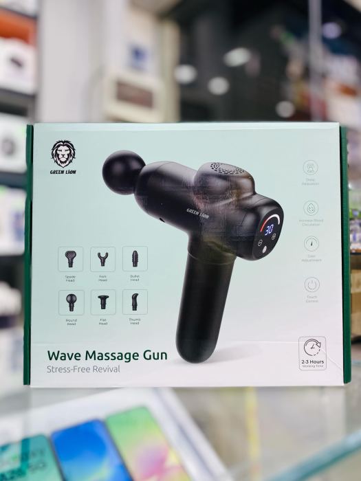 Green Lion Wave Massage Gun Stress-Free