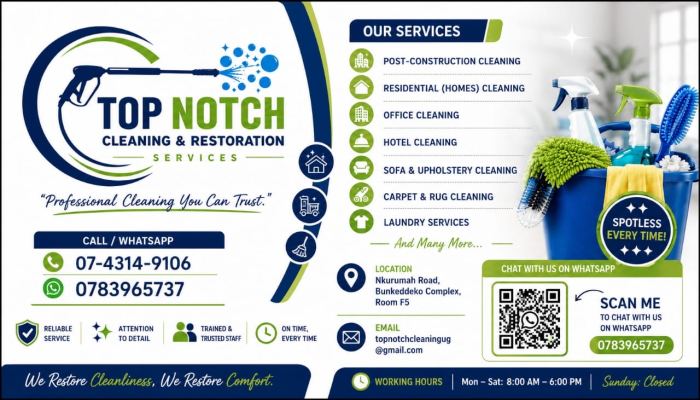 Top notch cleaning  and restoration  services
